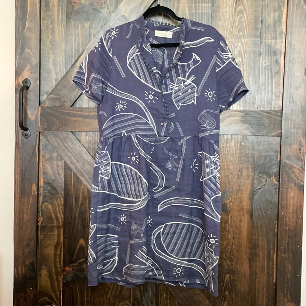 ❤️Italian Designer Cristina Gavioli Cat Dress